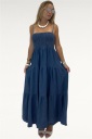 abito lungo chambray